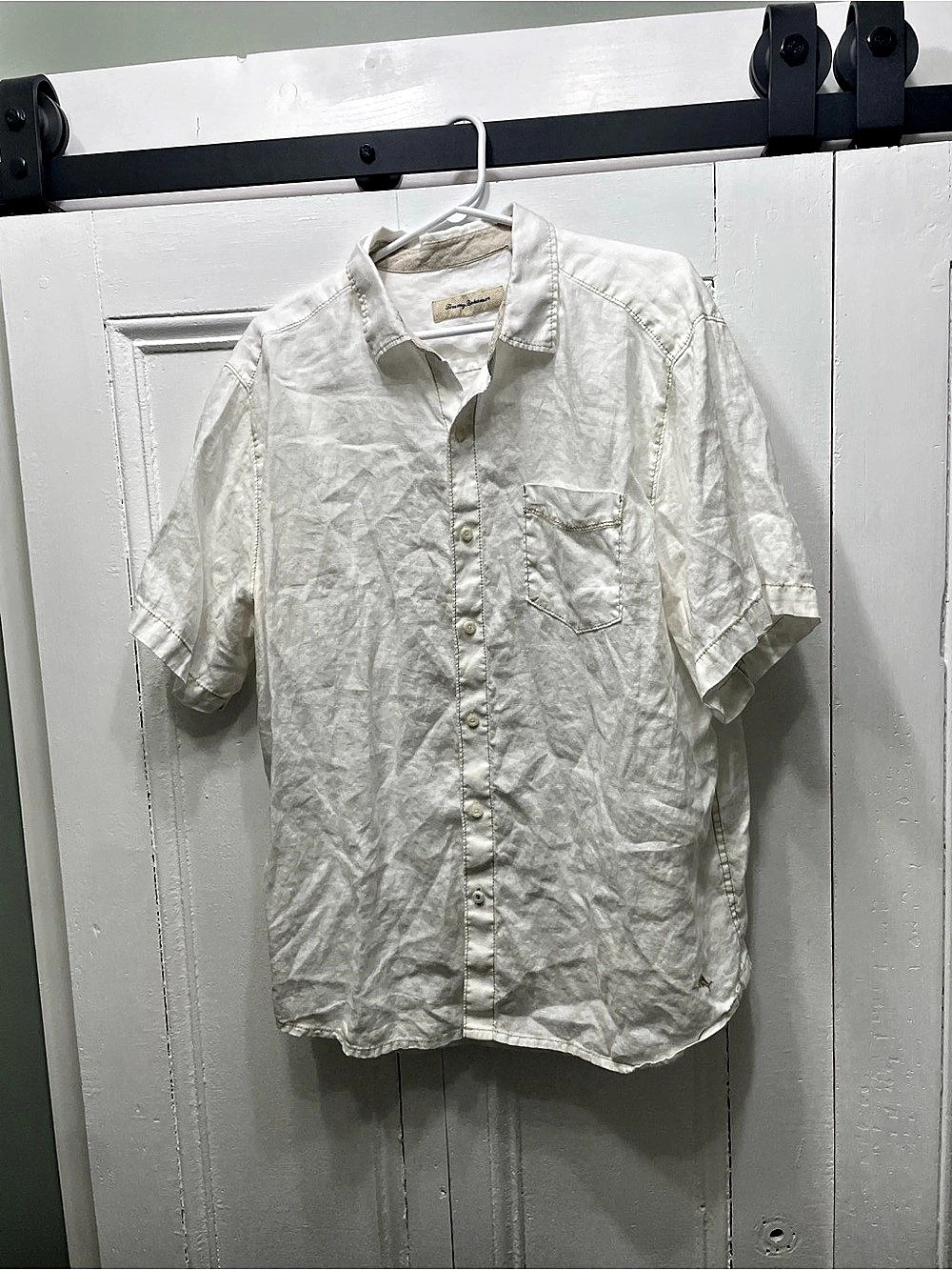 Tommy Bahama Paradise Breezer Linen Short-Sleeve Shirt White Large